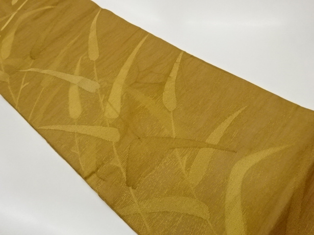 JAPANESE FUKURO OBI FOR SUMMER / WOVEN LEAVES
